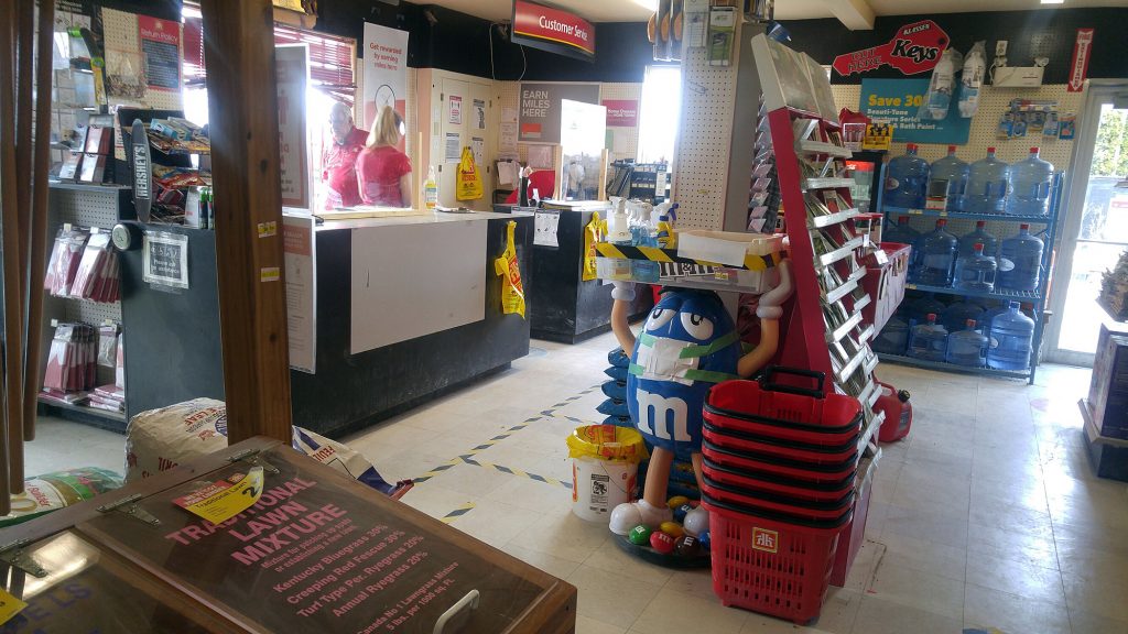 The DEKA Home Building Centre in Dunrobin was steady, except when this photo was taken shortly after 1 p.m., and customers were happy to be back. Photo by Jake Davies