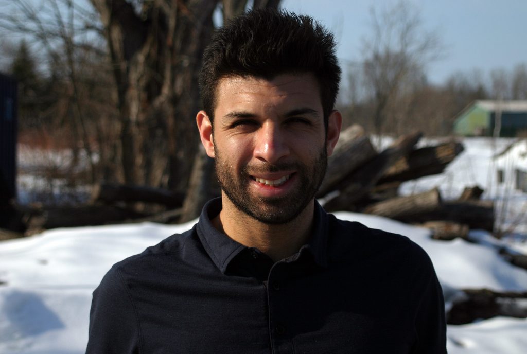 Marcello Cuenca, photographed last March, is ready to bring his house call athletic therapy business back online as the province begins to re-open from the COVID-19 pandemic. Photo by Jake Davies