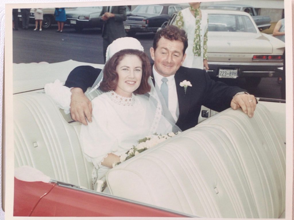 Adele and Leo on their wedding day Aug. 22, 1970. Courtesy the Muldoon daughters