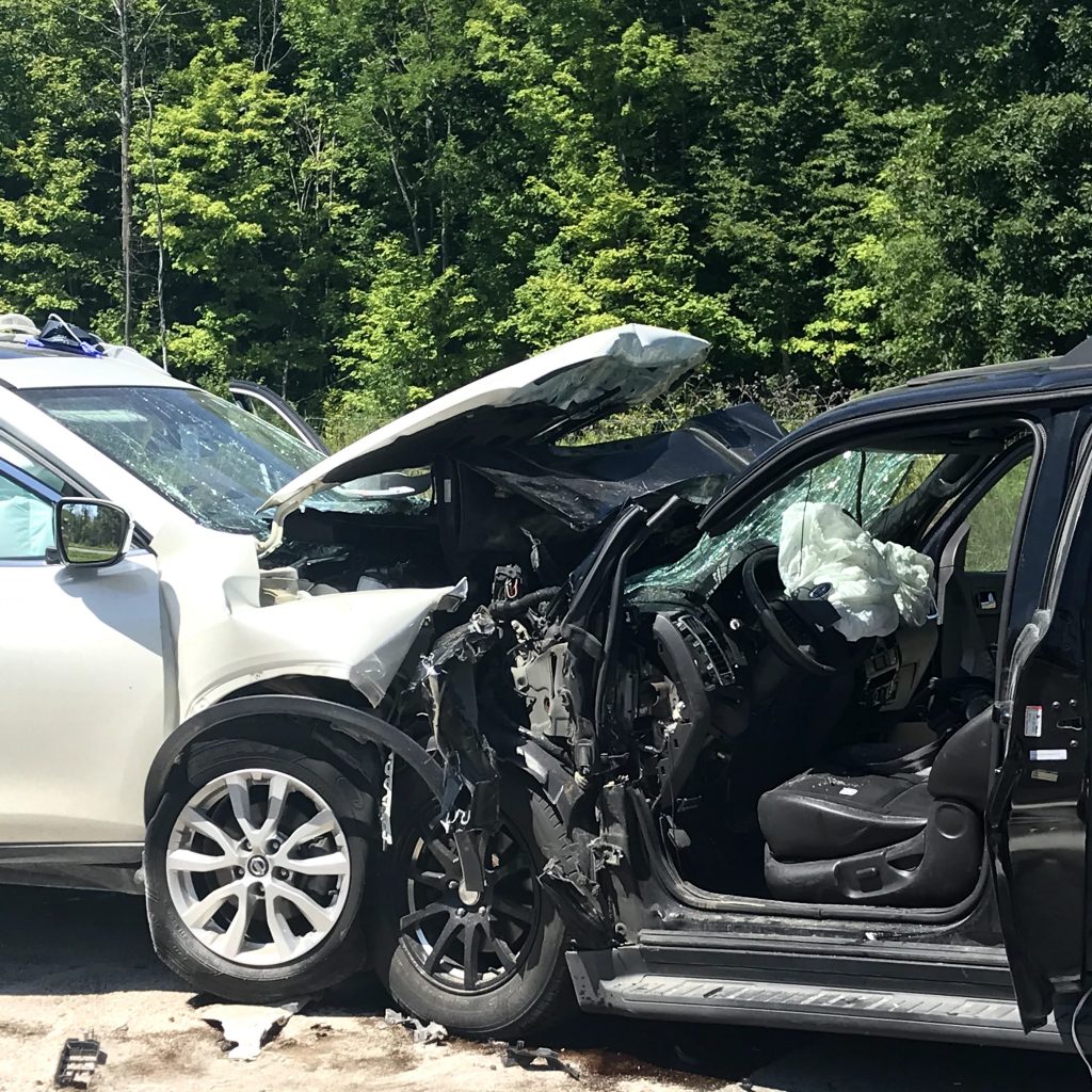 The head-on collision had the OFS bringing out the extrication equipment. Courtesy the OFS