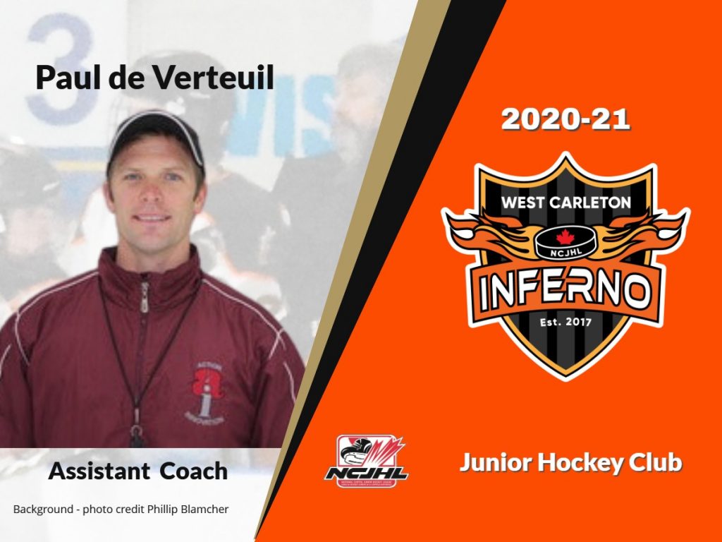 Photo of Inferno assistant coach Paul de Verteuil.