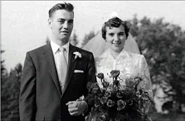 Bob and Greta Vance on their wedding day.