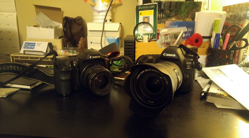 A photo of two cameras