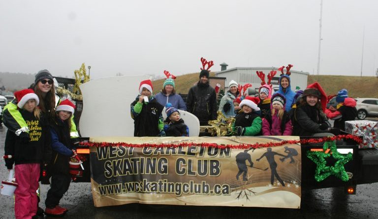 The West Carleton Skating Club float in last year's parade.