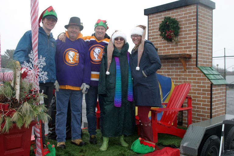 The Hunltey Community Association's Santa Claus Parade float.