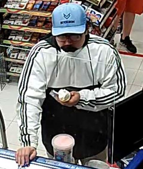 A photo of a suspect in a personal robbery.