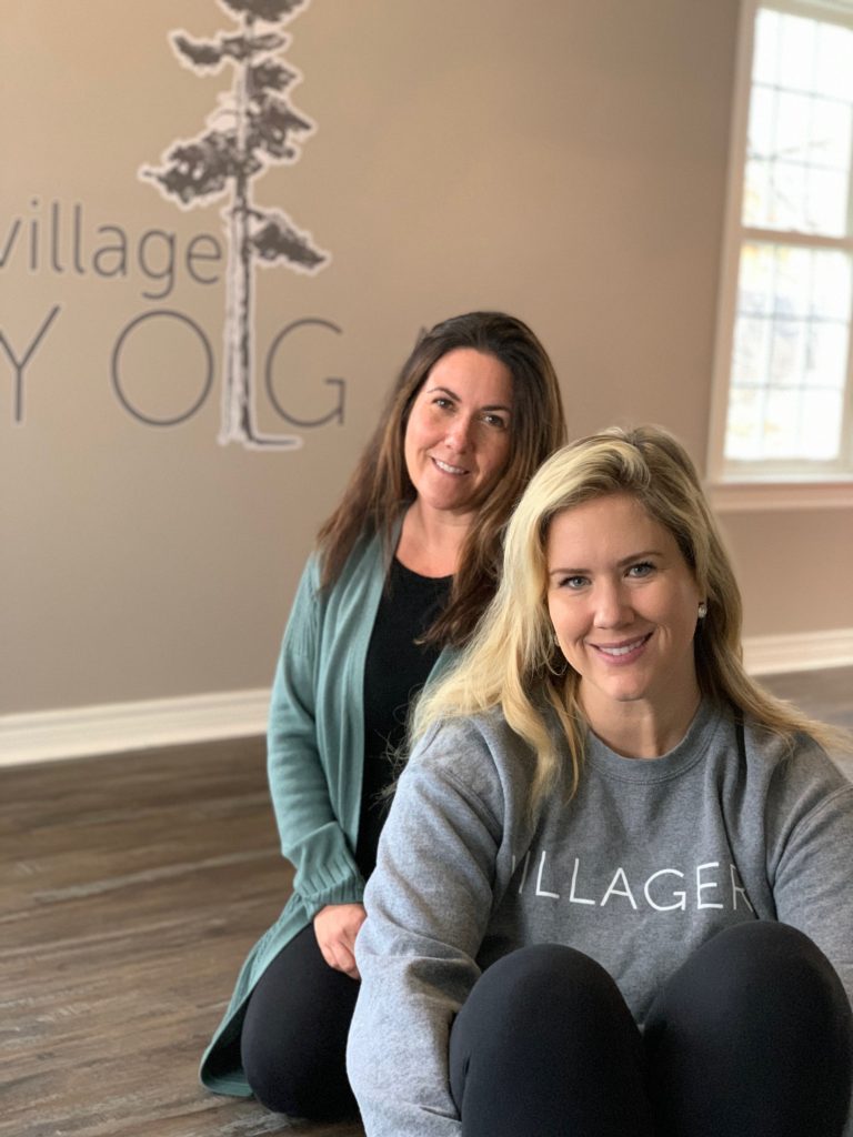 Vanessa Sorgard, left, and Jennifer Stewart opened the doors to Village Yoga last week. Courtesy Village Yoga