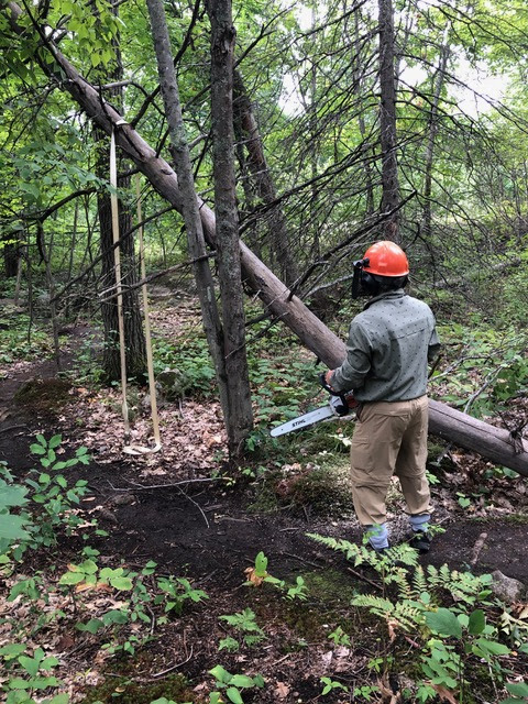 FCH volunteers doing trail work.