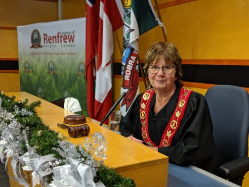 A photo of Renfrew County Warden Debbie Robinson.