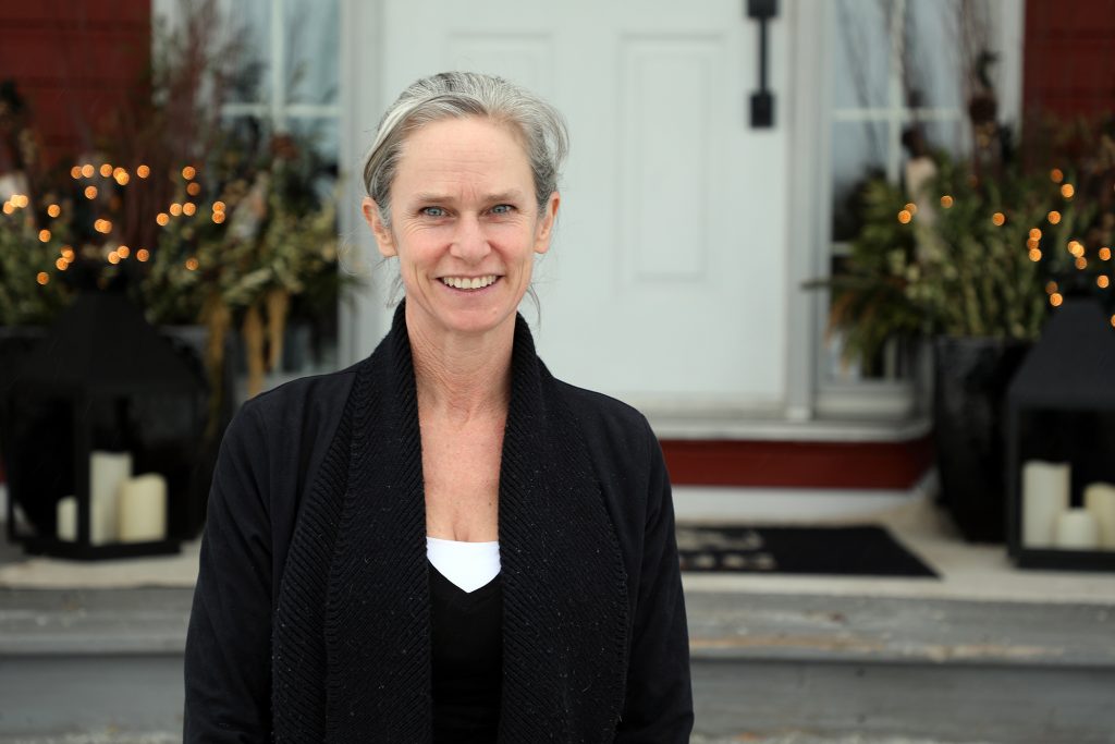 Amy Courtney outside her Carp office.