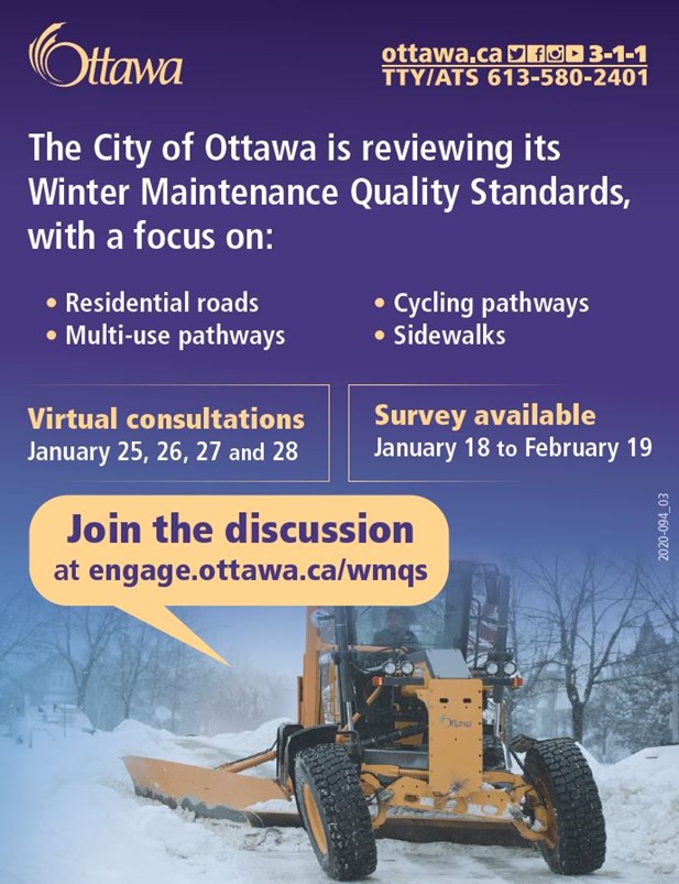 A poster about the Winter Maintenance program.