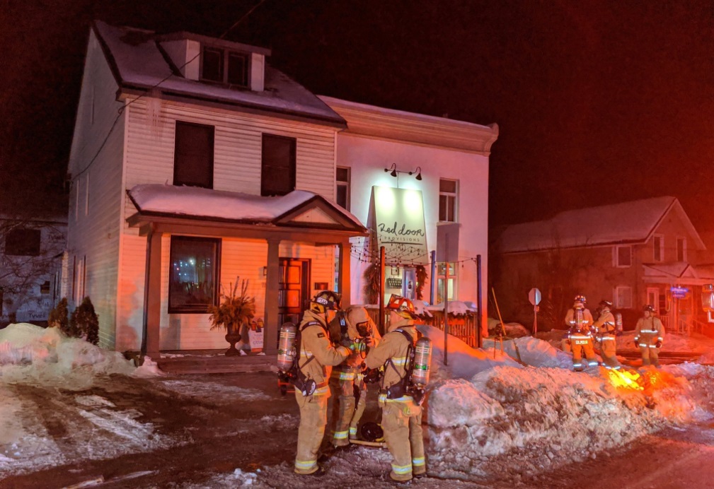 Ottawa firefighters were able to contain this Beechwood Avenue fire to the basemont. One of four fires overnight. Courtesy the OFS