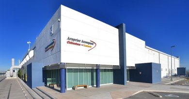 A photo of the Arnprior Aerospace building.