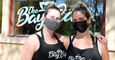 A photo of Bay Cafe owners Sarah Wright and Jade Adary.