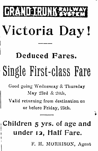 An ad from the May 24, 1906 Carp Review.