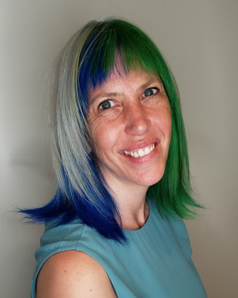 A photo of Dr. Vera Etches new ' do.