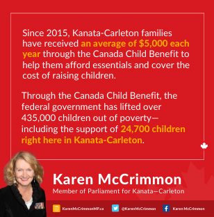 An ad for MP Karen McCrimmon.