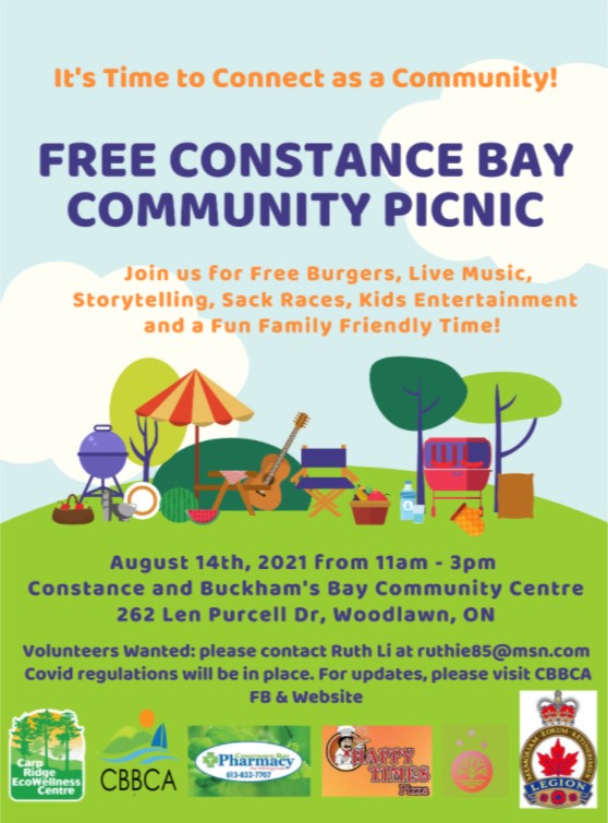 Constance Bay Community Picnic poster