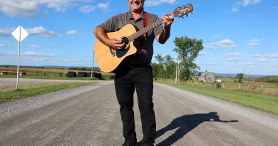 A photo of Bill Wilson on Kilmaurs Side Road.