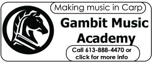 An ad for Gambit Music Academy.