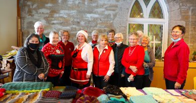 A group photo of the church's volunteer ladies.