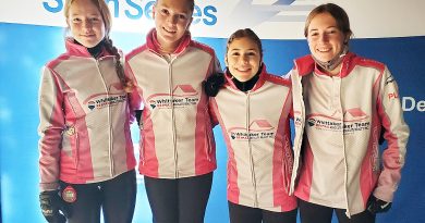From left, Katrina Frlan, Erika Wainwright, Isabella McLean and Lauren Norman, qualified for the U18 provincial championship at a qualifier in Brockville last weekend. Photo by Meesa Lydiate