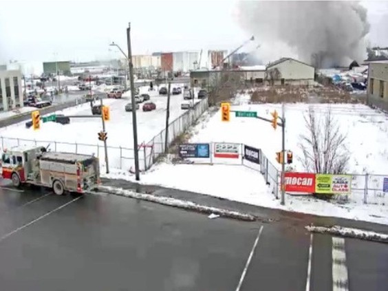 A view of the incident from an Ottawa Traffic Camera.