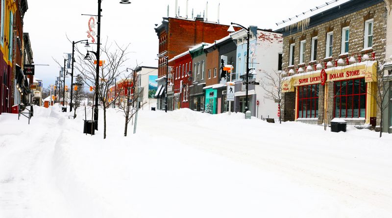 A photo of Arnprior covered in snow.