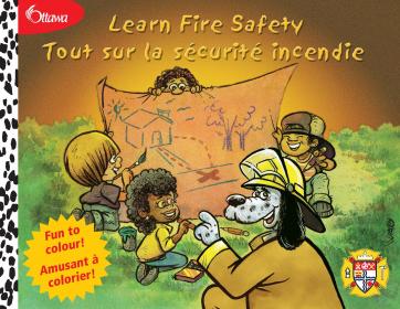 Cover of a fire safety book.