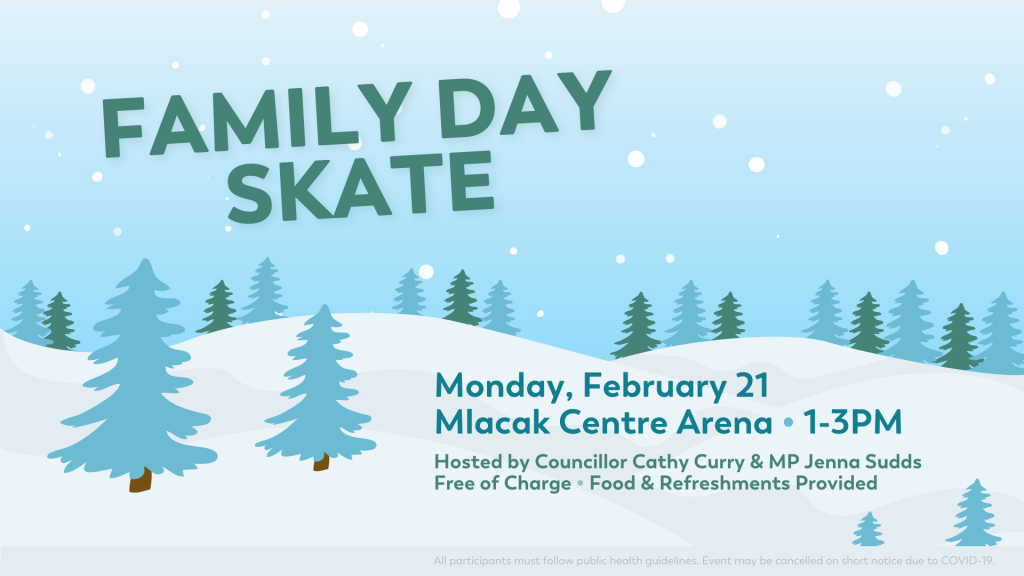 Family Day Skate poster.