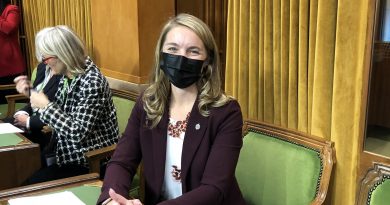 A photo of Jenna Sudds in the House of Commons.