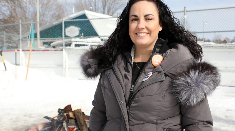 A photo of Melissa Coenraad at the Carp Winter Carnival.