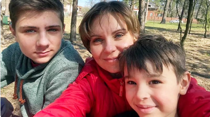 Yulia Hlushchko and her sons Oleksii,14, and Yegor, 7, are in Poland looking to travel to Canada and settle in Dunrobin. Courtesy Lena Predmyrska