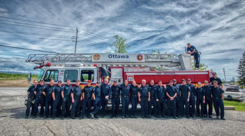 A photo of Dunrobin firefighters.