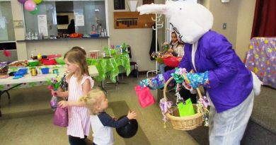 The Easter Bunny returned to Branch 616 in April for the first time in three years. Courtesy Arleen Morrow