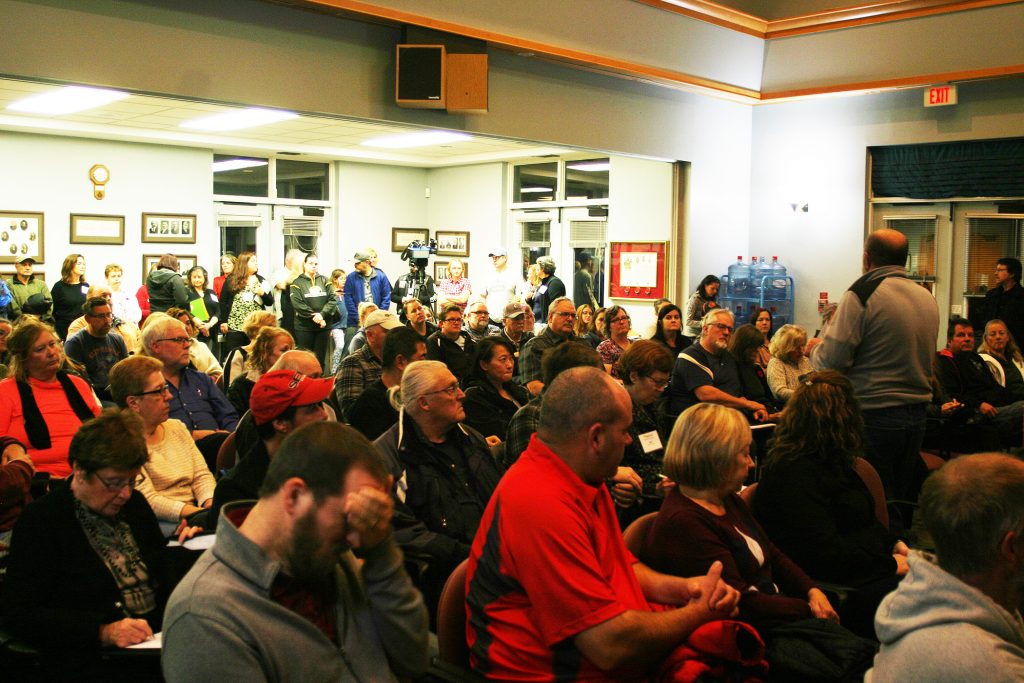 A photo of a large group of people in Kinburn.