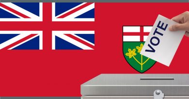 An illustration representing the provincial election.