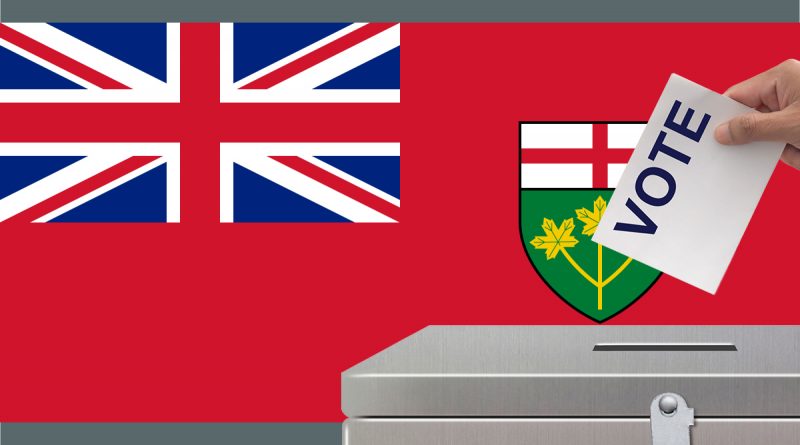 An illustration representing the provincial election.