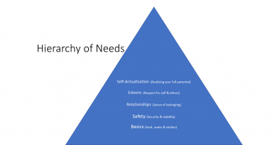 The hierarchy of needs.
