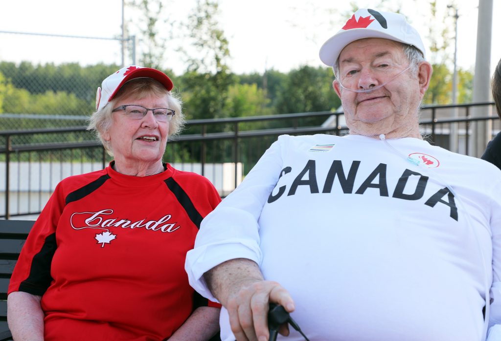 A photo of two longtime Dunrobin residents.