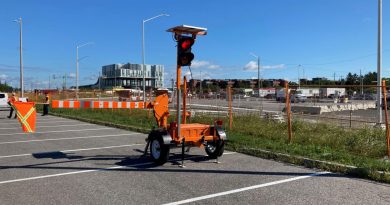 A photo of the automated flagger.