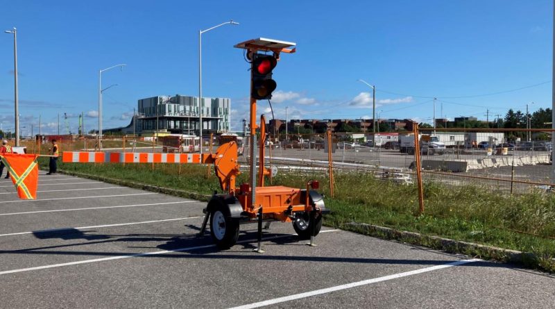 A photo of the automated flagger.