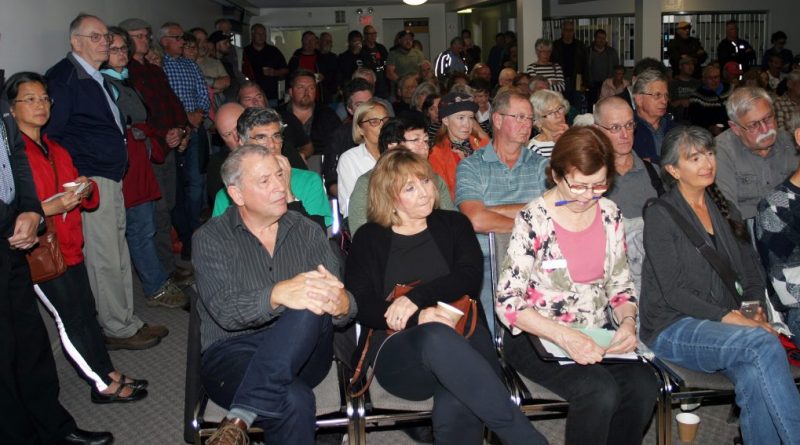 A photo of the audience at a federal election debate in Carp.