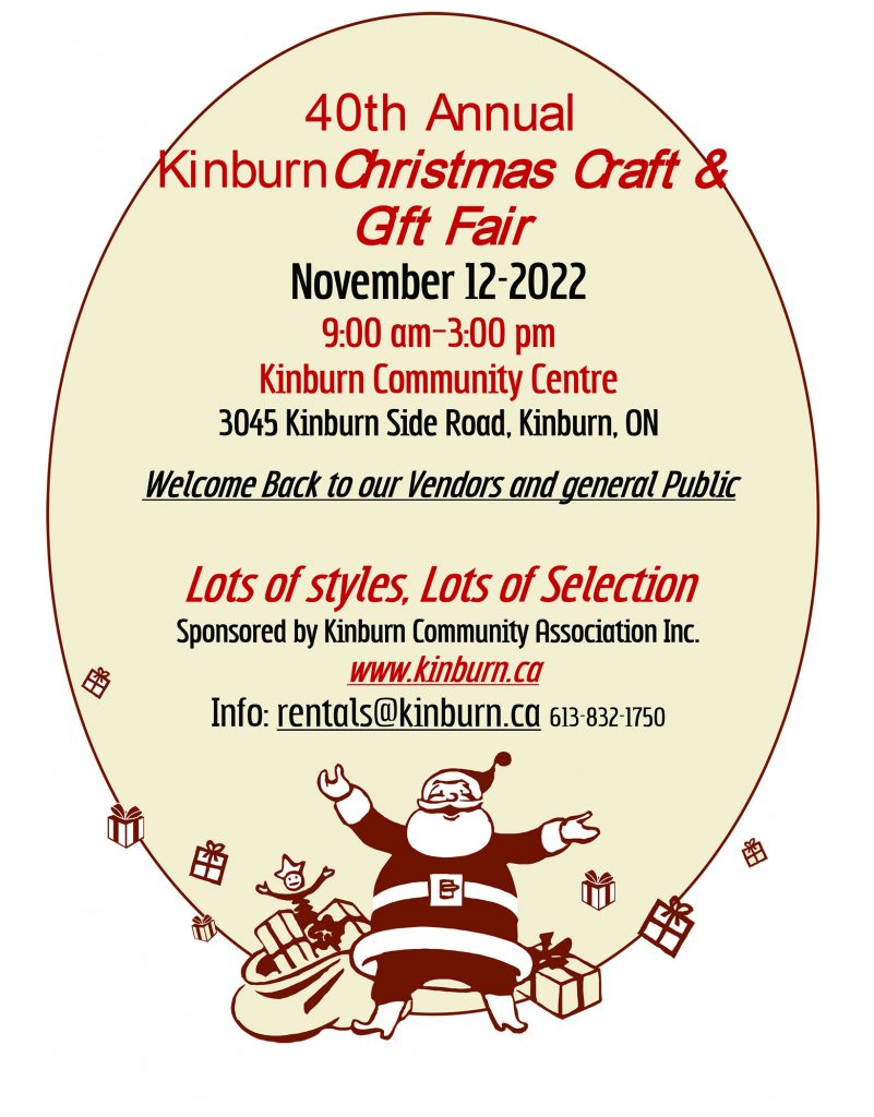 A poster for the KCA Christmas Craft Sale