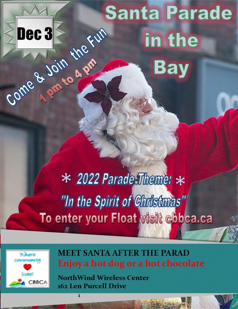 A poster for the Constance Bay Christmas parade.