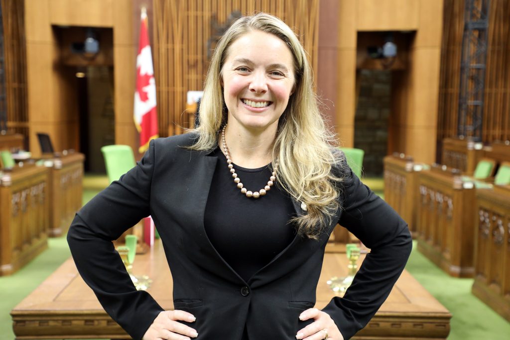 Jenna Sudds at the House of Commons.
