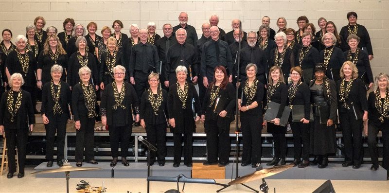 A photo of a choir.