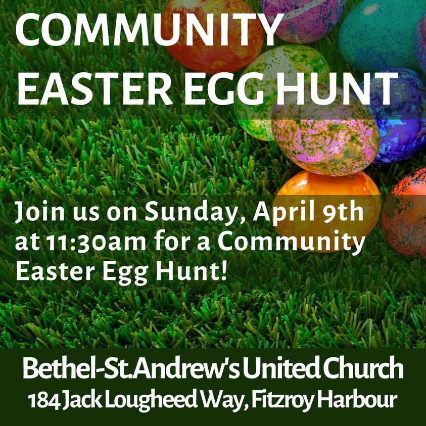 A poster for an egg hunt.