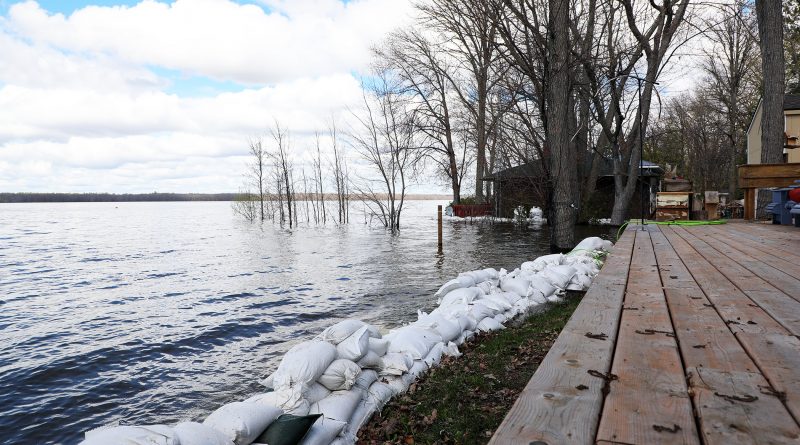 A photo of high water.