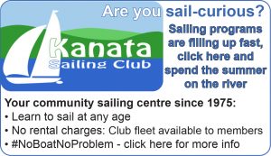 An ad for the Kanata Sailing Club.
